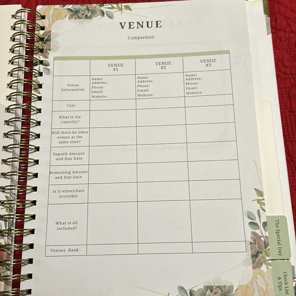 Wedding planner